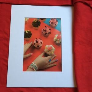 Cupcakes nail polish jewelry art matted super cute